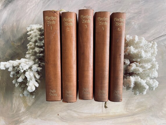 Collection of 5 of Goethes Werke in German Vintage