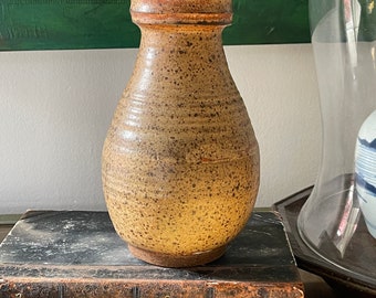 Vintage Pottery Speckled 9” Vase