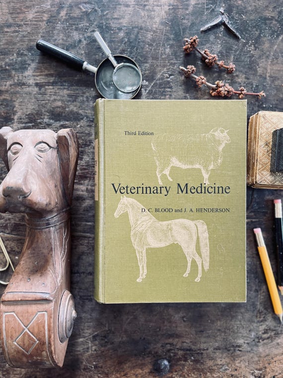 1971 Veterinary Medicine Vintage Book