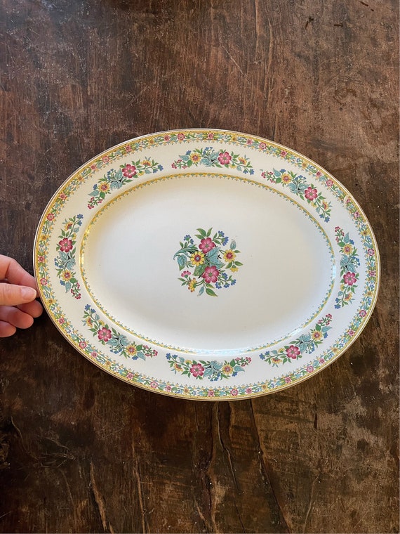 Vintage Oval English 14 3/8” Platter by Maddock and Sons