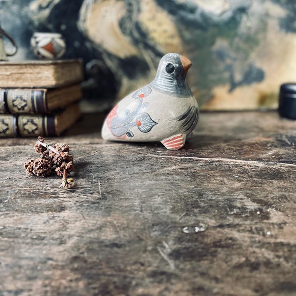 Vintage Tonala Pottery Bird