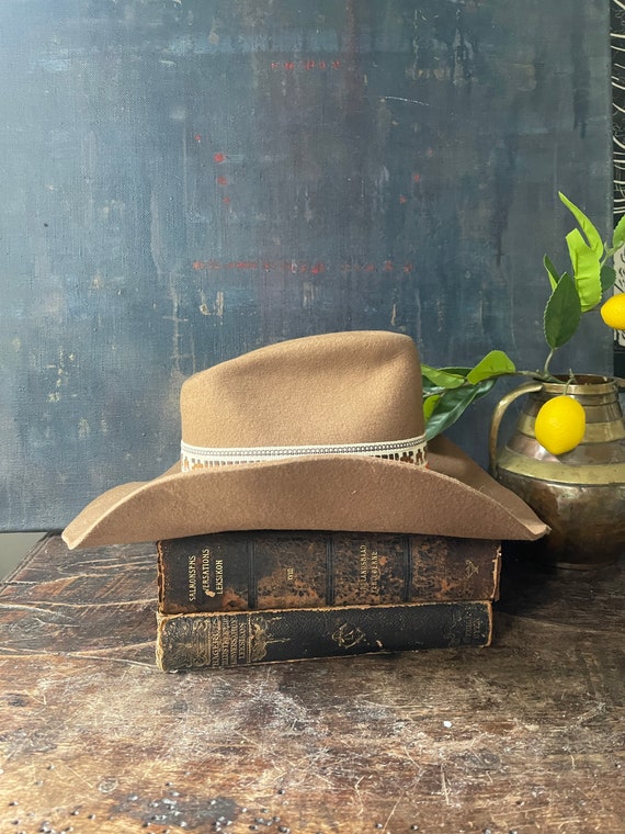 Vintage Wool Cowboy Hat - image 3