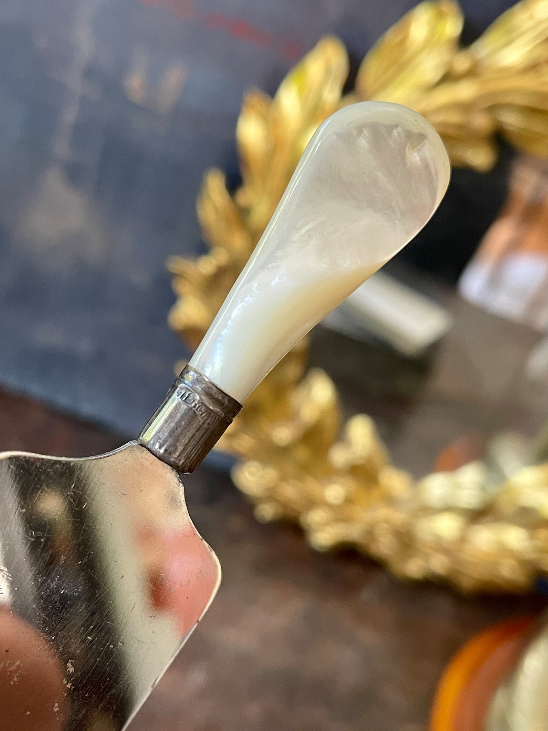 Vintage Sterling Silver and Shell Handle Pie Server - Etsy