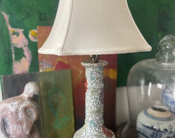 Vintage Ceramic Asian Buffet Lamp