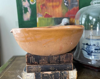 Huge Mexican Clay Pottery Bowl