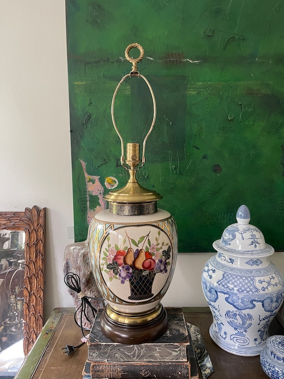 Late 20th Century Wildwood Fruit Lamp - Etsy