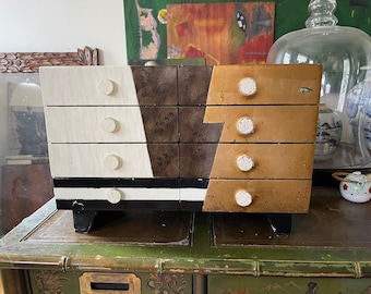 Vintage Lam Lee Large Memphis Style Jewelry Box