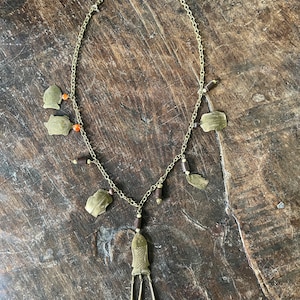 Vintage Brass Charm Necklace