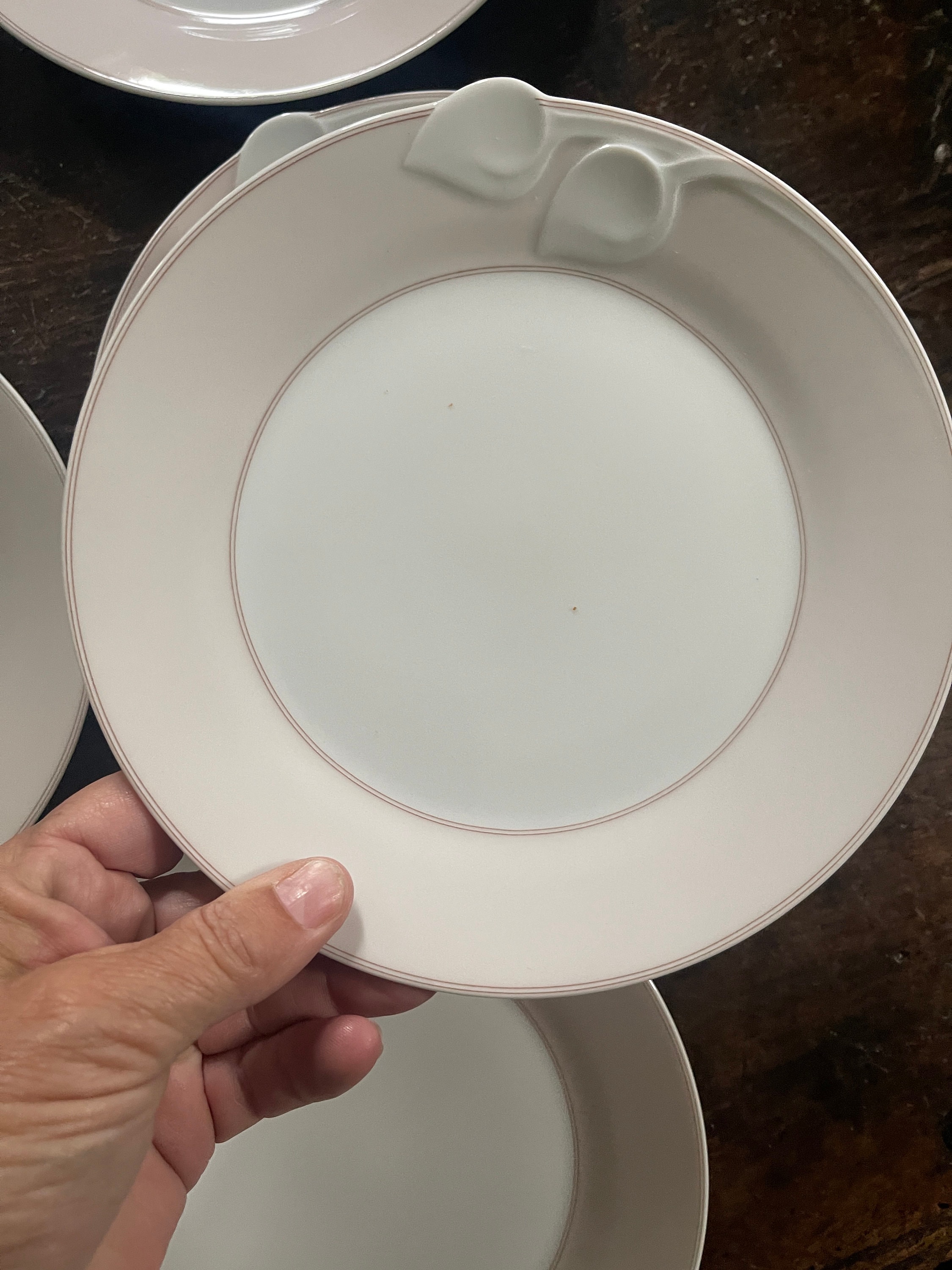 FLEURON Chloé プレート 6枚セット Set of Eleven (11) Chloe Paris Fleuron Pink 7 1/2” Plates