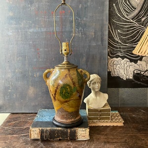 Vintage French Glazed Confit Terracotta Jar