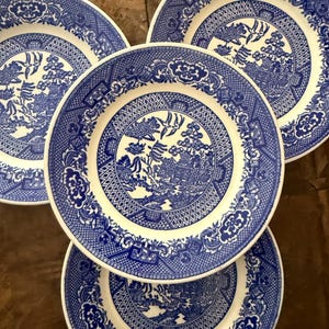 Blue Willow Plate 4 Inch - Etsy