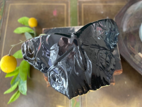 Black Butterfly Ceramic Wallpocket