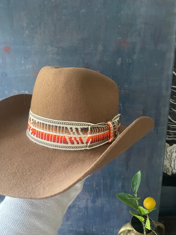 Vintage Wool Cowboy Hat - image 6