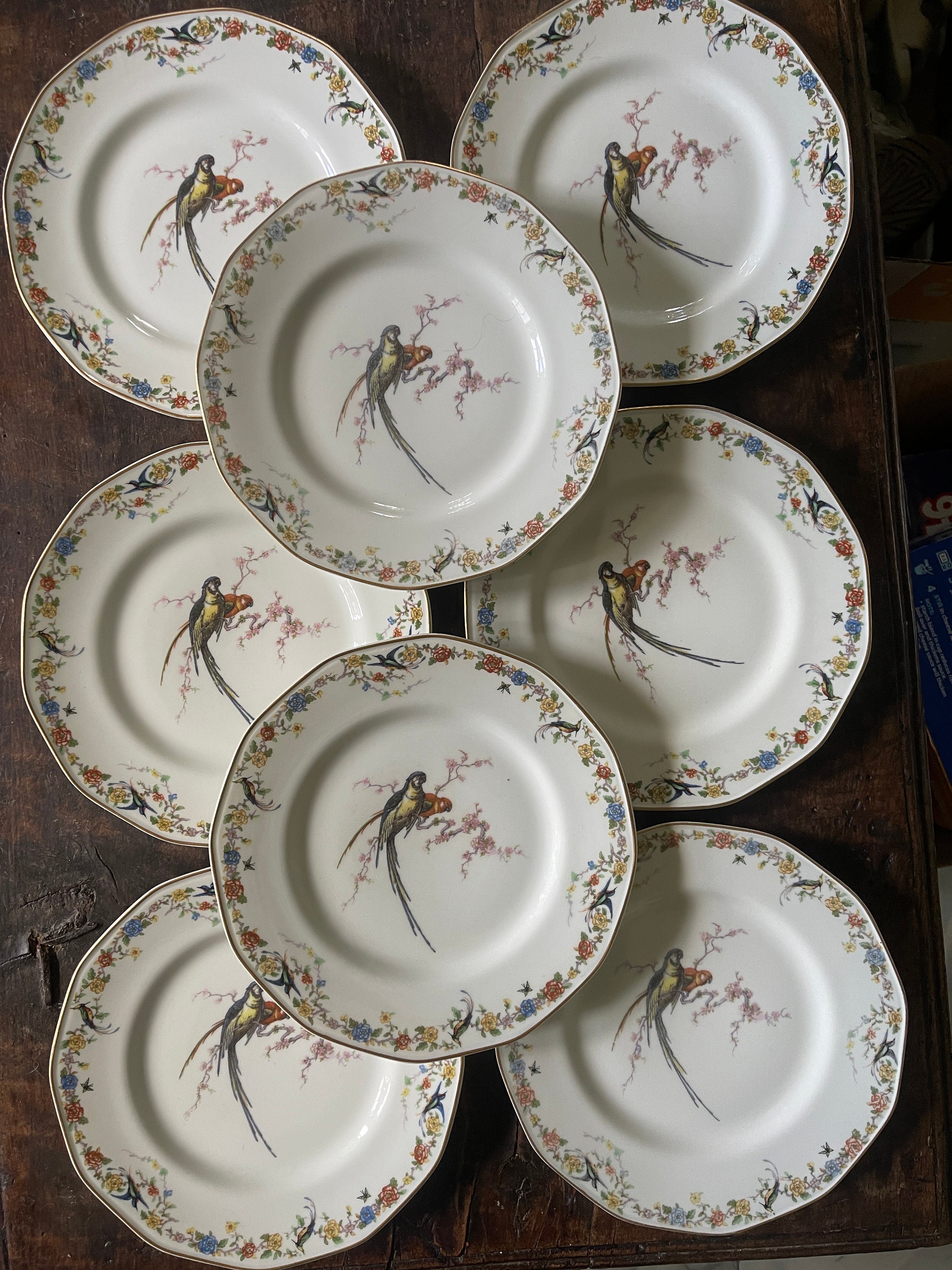 Set of Eight (8) Vintage French Theodore Haviland Limoges Arcadia