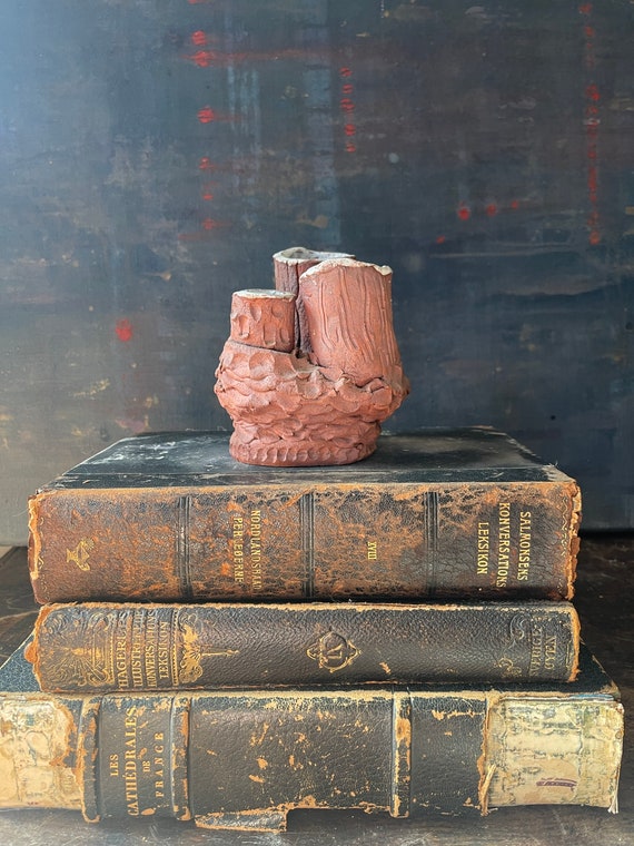 1976 Artist Signed Pottery Sculpture Postmodern Whimsical Decor