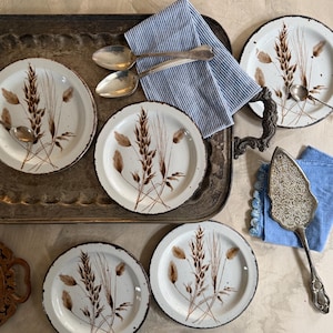 Set of Six (6) Midwinter Stonehenge Wild Oats 7 Inch Salad Plates England