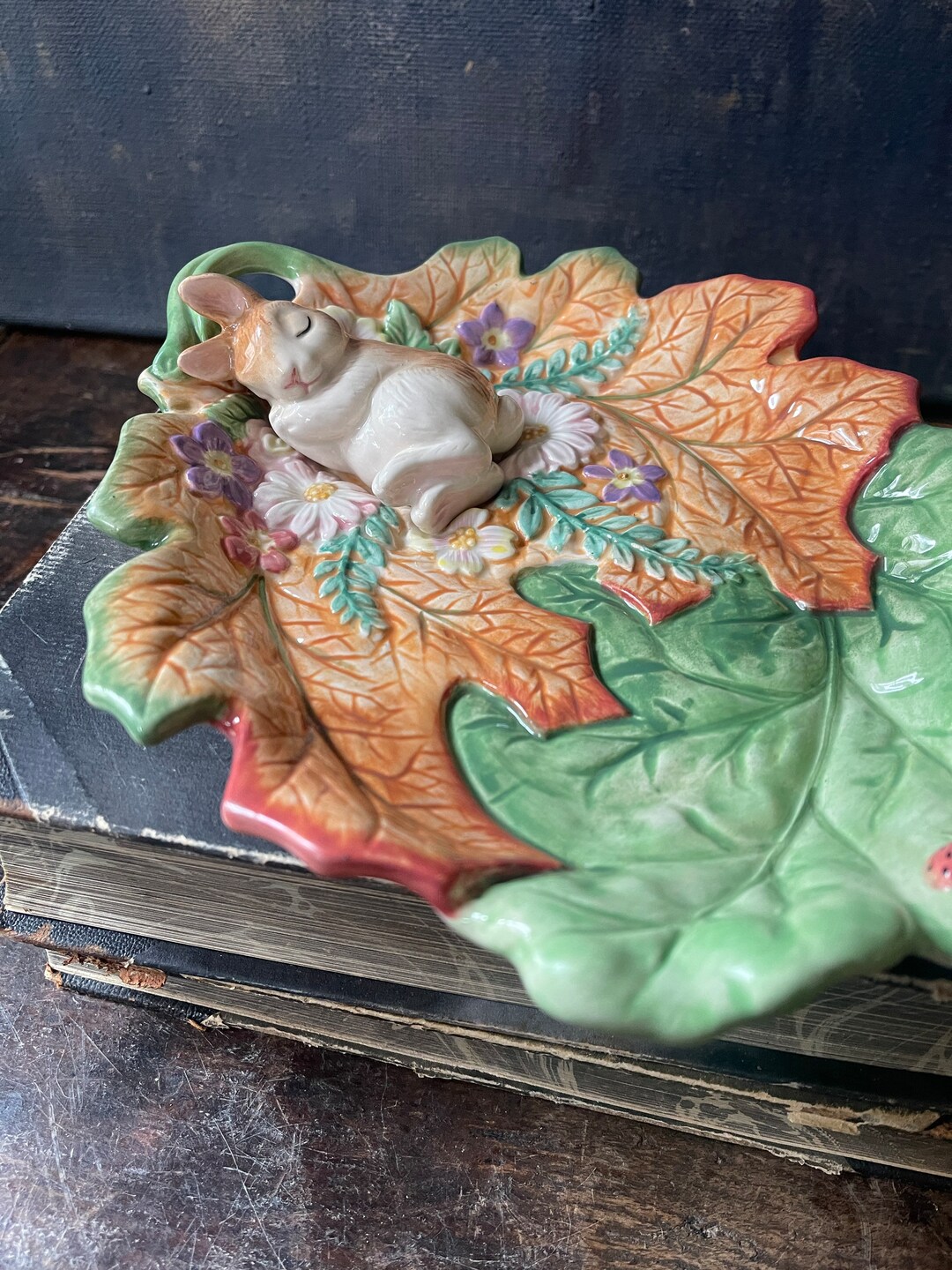 Fitz and Floyd Easter Bunny Rabbit Trinket Dish - Etsy