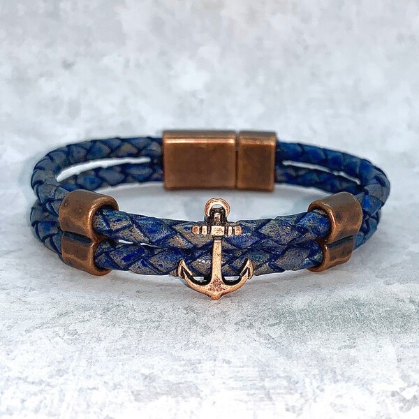 Mens Anchor Bracelet Etsy