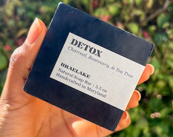 Detox | Charcoal, Rosemary, & Tea Tree Bar Soap