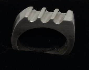 Ring made from a unique model in "lost wax", then made of Sterling silver. In limited quantities.