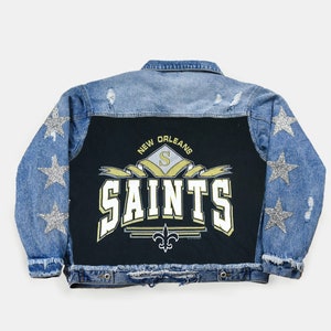 Upcycled Saints Star Patchwork Jacket | Denim Jacket | Custom Clothing | MADE TO ORDER