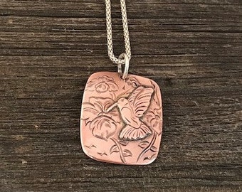 Copper Hummingbird {Pendant Only}