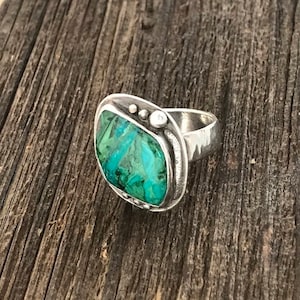 Chrysocolla Malachite Ring