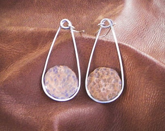 Copper Coin Earrings