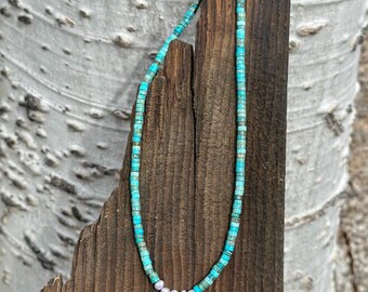 Turquoise and Pearl Necklace
