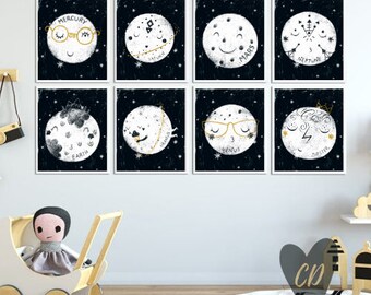 Space Bathroom Decor Etsy