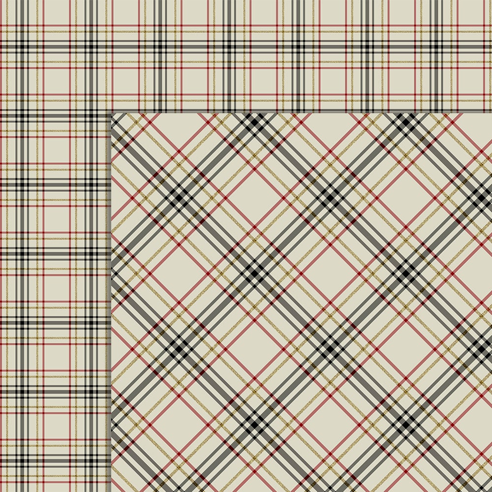 Christmas Plaid Paper, Digital Christmas Plaids, Scrapbook Paper, Plaid ...