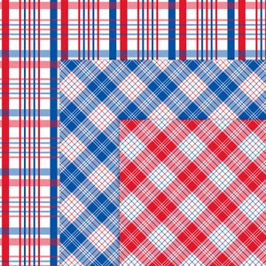 Red White & Blue Digital Plaid Paper, Patriotic Papers, July 4th Printables, Independence Day Digital Backgrounds, Commercial Use, Item PS99 image 6