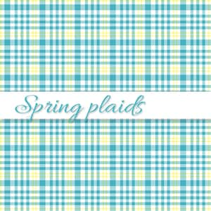 Spring Plaids, Digital Easter Paper, Digital Plaid Paper, Spring Patterns, Scrapbook Paper, Easter Plaid Paper, Commercial Use, Item PS61 image 10