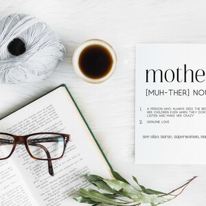 Mutter Definition Kunst, Muttertagsgeschenk, Muttertag druckbar, digitales Muttertagsgeschenk, Mutterkunst, Mutter Definition Print