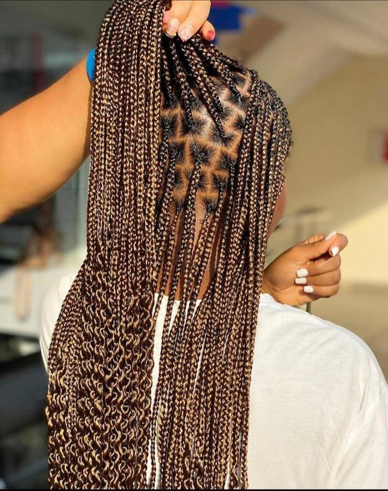Nigerian Handmade African Braids Ready to Wear Wigs Long Etsy