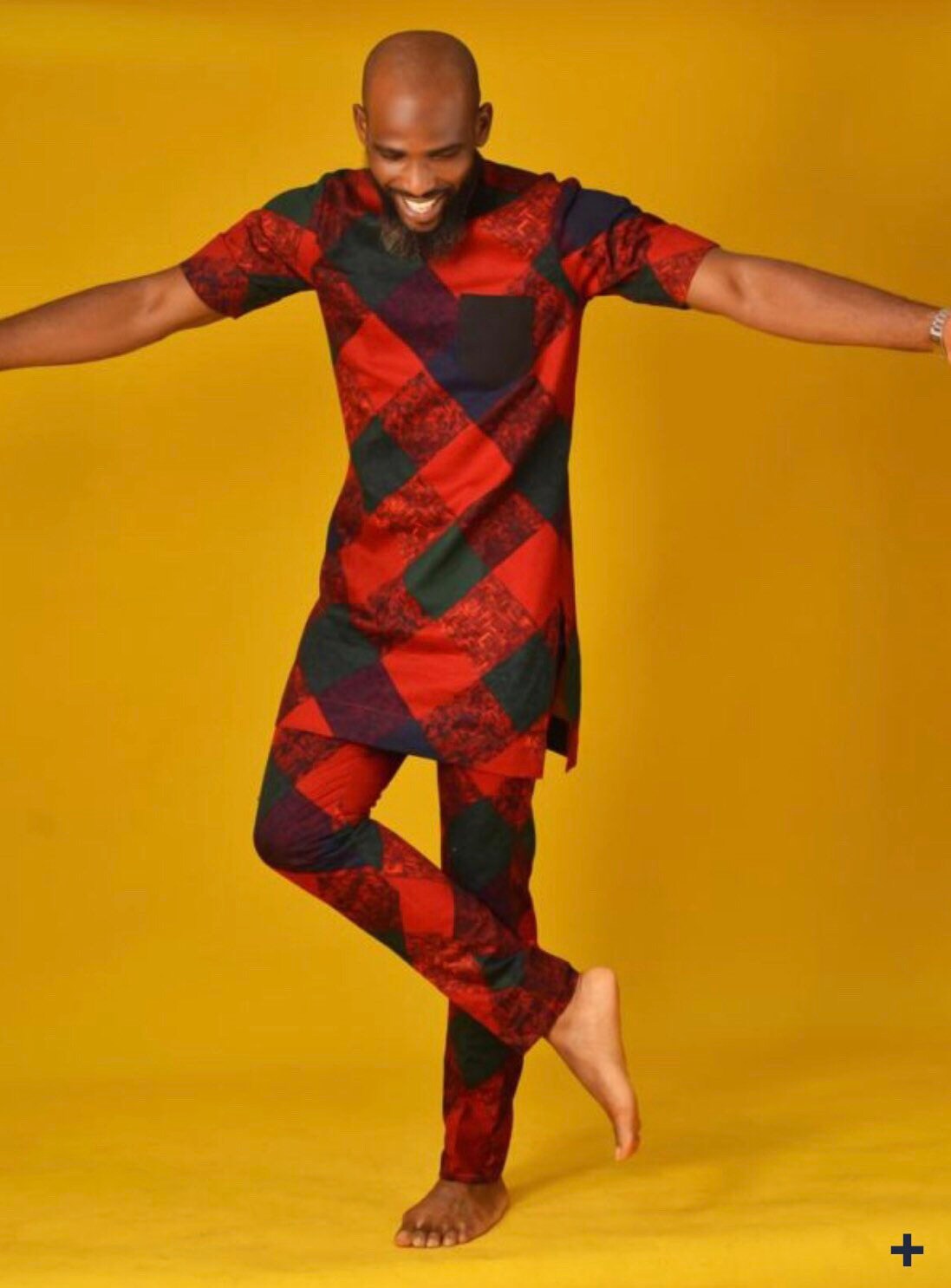 Image of Men Patterned 2 Piece Trouser & Shirt African Style