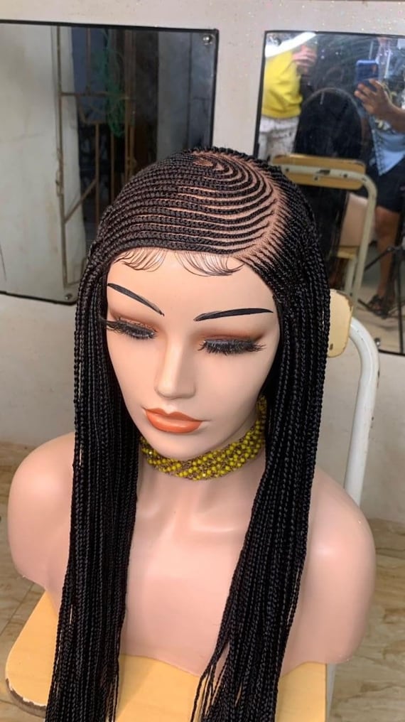 African Handmade Braided Lace Wigs - Etsy Israel