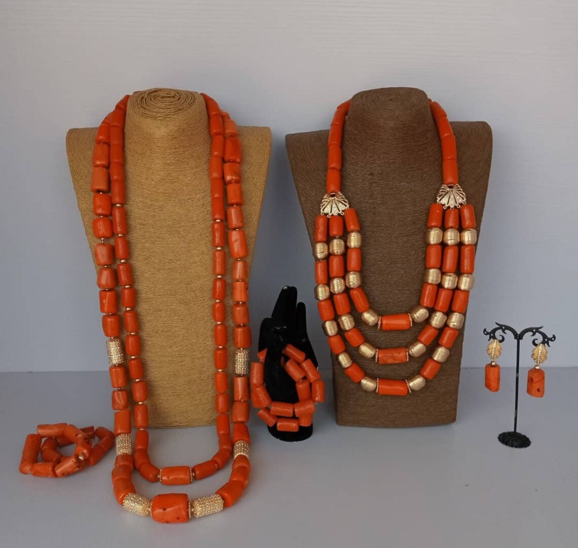 Coral Beads in Benin or Italian Original Coral Bead Etsy