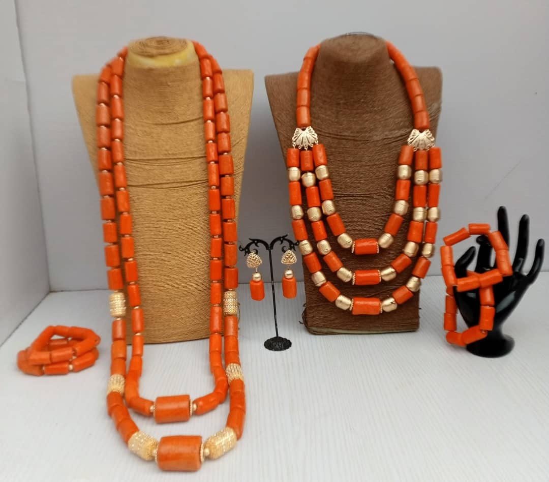 Coral Beads in Benin or Italian Original Coral Bead Etsy