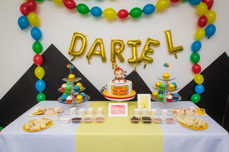 Diy Curious George Inspired Birthday Let S Go Bananas Etsy