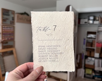 Tarjetas de plano de asientos para bodas o eventos, tarjetas de plano de asientos impresas, tarjetas de acompañantes impresas para plano de asientos