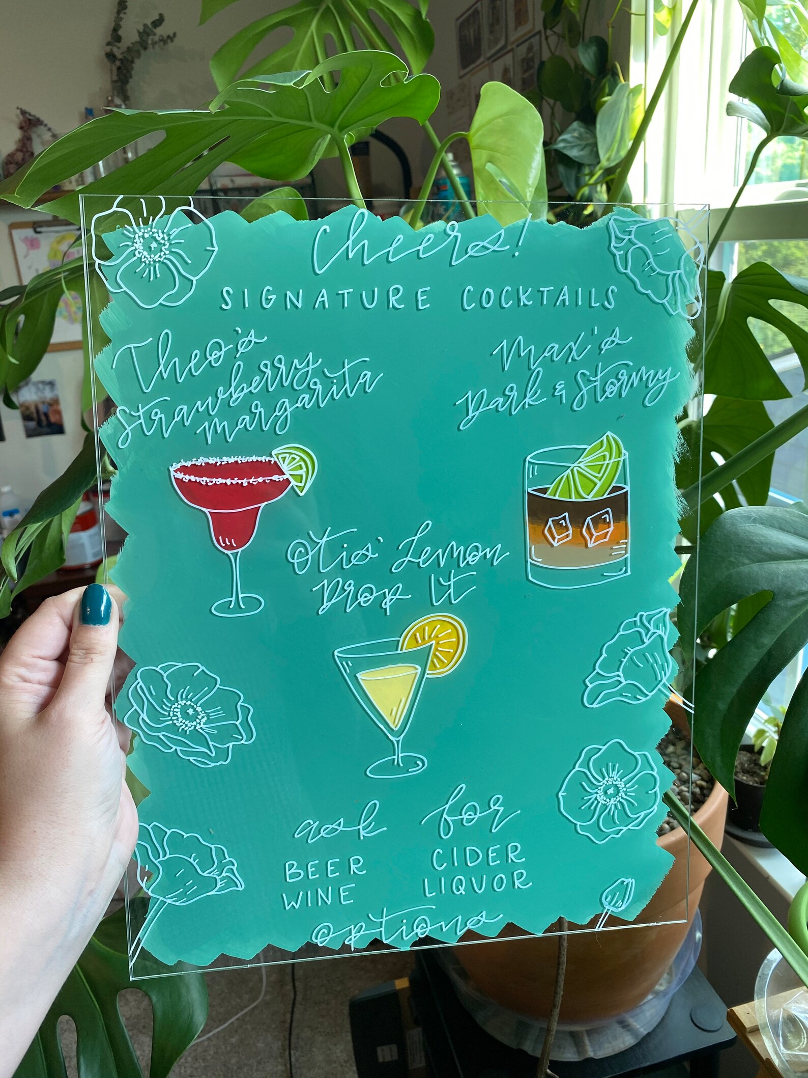 Custom Acrylic Bar Menu Sign for Wedding Bar Menu Signage Etsy