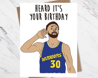 Steph Curry Birthday Card