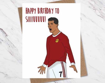 Cristiano Ronaldo Birthday Card