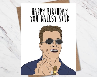 Arnold Schwarzenegger Birthday Card