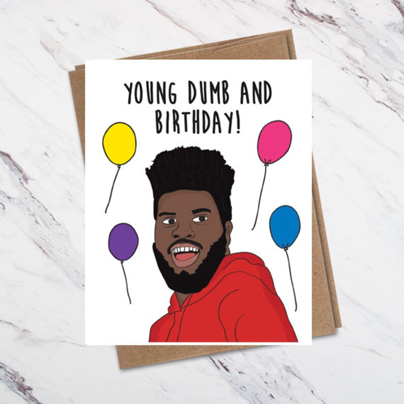 Khalid Birthday Card | Etsy