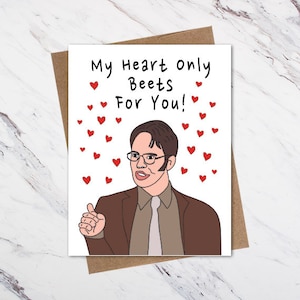 Funny Valentine Card, Dwight Valentine Card, Dwight Love Card, Valentines Card