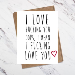 Funny Valentine Card, Funny Love Card, I Love You