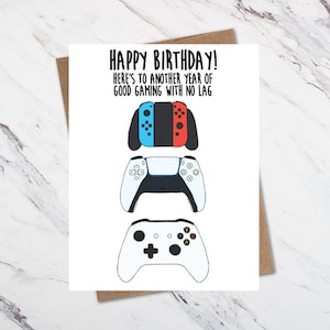 Carte d'anniversaire de joueur
