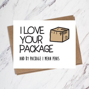 Drôle de carte de Valentine pour lui, carte de Valentine de paquet, carte sale de Valentine, Valentine pour BF